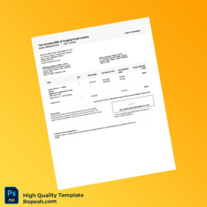 India Vendor_Company Tax Invoice Template in Word and PDF formats