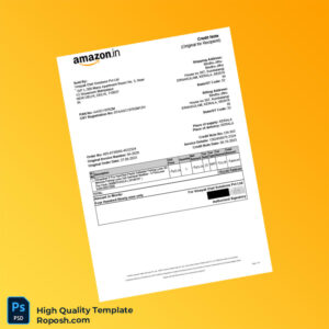 India Vinayak Etail Solutions Pvt Ltd Credit Note Template in Word and PDF formats