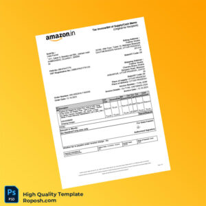 India Vista Funnel Invoice Template in Word and PDF formats