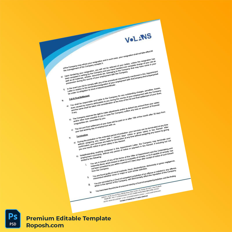 Customizable India Volans Informatics Private Limited Employment Verification Letter Word & PDF Template 8 page Customizable India Volans Informatics Private Limited Employment Verification Letter Word & PDF Template 8 page