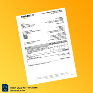 India Wayona Corporation Invoice Template in Word and PDF formats