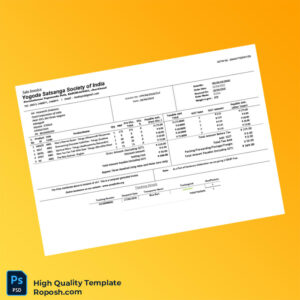 India Yogoda Satsanga Society of India Invoice Template in Word and PDF formats