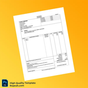 India Your Company Tax Invoice Template in Word and PDF formats India Your Company Tax Invoice Template in Word and PDF formats