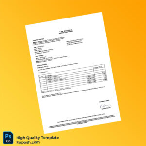 India Zomato Limited Invoice Template in Word and PDF formats