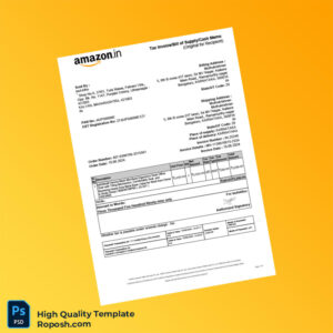 India beAatho Invoice Template in Word and PDF formats