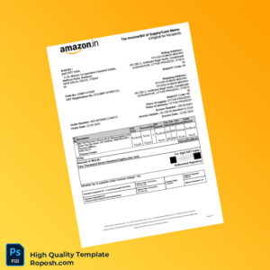 India digiCART Invoice Template in Word and PDF formats