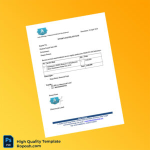 Indonesia Aulia Teknologi Invoice Template in Word and PDF formats