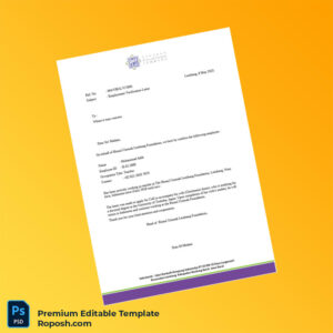 Customizable Indonesia Binaul Ummah Lembang Foundation Employment Verification Letter Word & PDF Template