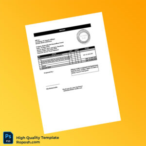 Indonesia Blackholestudio Invoice Template in Word and PDF formats 2 page