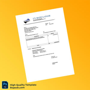 Indonesia CV Banua Anam Invoice Template in Word and PDF formats