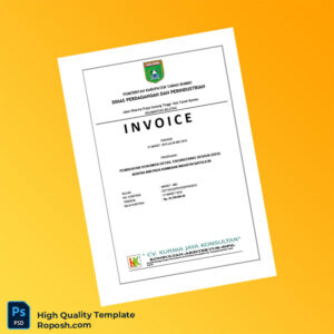 Indonesia CV Kurnia Jaya Konsultan Invoice Template in Word and PDF formats 7 page