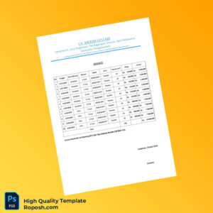 Indonesia CV Mekar Lestari Invoice Template in Word and PDF formats