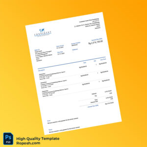 Indonesia Continent Centre Point Invoice Template in Word and PDF formats