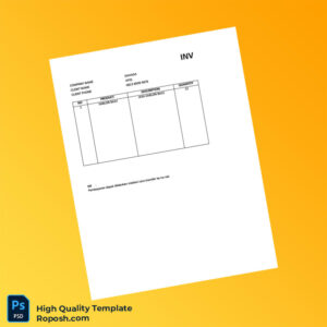 Indonesia DAHAGA Invoice Template in Word and PDF formats 2 page