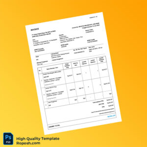 Indonesia DUROSID Invoice Template in Word and PDF formats 2 page Indonesia DUROSID Invoice Template in Word and PDF formats 2 page
