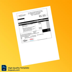 Indonesia Debencan House Invoice Template in Word and PDF formats 2 page