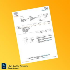 Indonesia Elsevier Invoice Template in Word and PDF formats