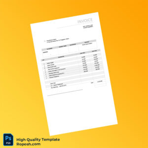 Indonesia GrandTjokro Klaten Invoice Template in Word and PDF formats