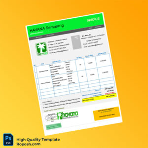 Indonesia HAVANA Invoice Template in Word and PDF formats