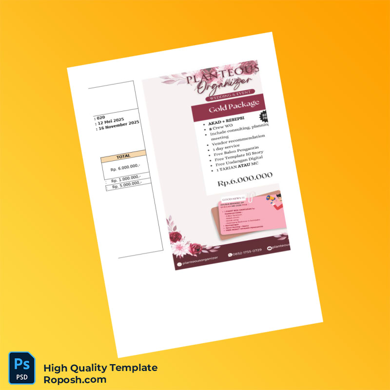 Indonesia Invoice Wo Template in Word and PDF formats 7 page Indonesia Invoice Wo Template in Word and PDF formats 7 page