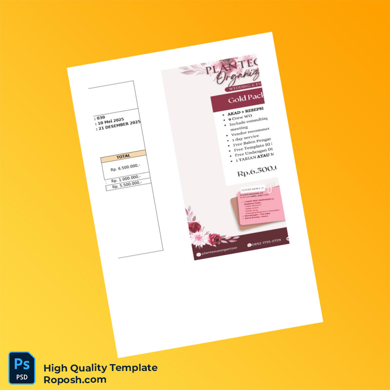 Indonesia Invoice Wo Template in Word and PDF formats 7 page Indonesia Invoice Wo Template in Word and PDF formats 7 page