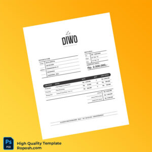 Indonesia Le Diwo Photographie Invoice Template in Word and PDF formats Indonesia Le Diwo Photographie Invoice Template in Word and PDF formats