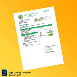 Indonesia Lembaga Pelatihan dan Konsultasi K3 Dhayo Invoice Template in Word and PDF formats