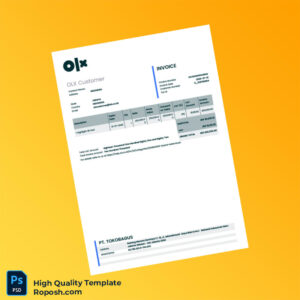 Indonesia OLX Invoice Template in Word and PDF formats