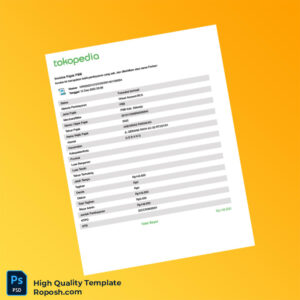 Indonesia PBB Kab Sidoarjo Invoice Template in Word and PDF formats