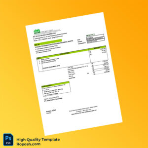 Indonesia PT Duta Graha Cemerlang Invoice Template in Word and PDF formats 6 page