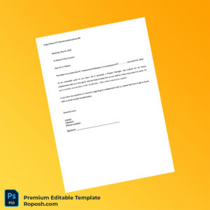 Customizable Indonesia PT Employment Verification Letter Word & PDF Template