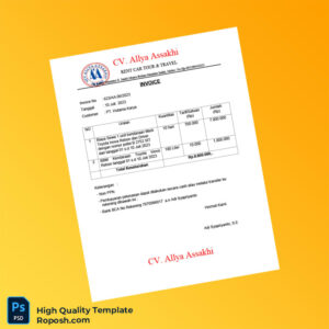 Indonesia PT Hutama Karya Invoice Template in Word and PDF formats 3 page Indonesia PT Hutama Karya Invoice Template in Word and PDF formats 3 page