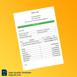 Indonesia PT Karya Mandiri Bersama Invoice Template in Word and PDF formats 2 page