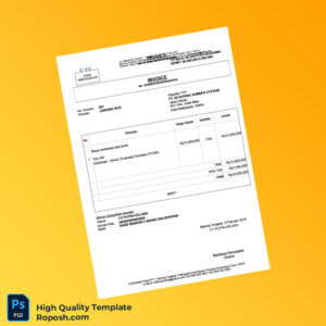 Indonesia PT Ketapang Sumber Lestari Invoice Template in Word and PDF formats