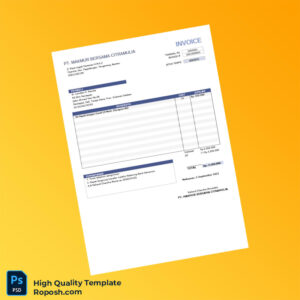 Indonesia PT Maju Bersama Citra Mulia Invoice Template in Word and PDF formats 5 page Indonesia PT Maju Bersama Citra Mulia Invoice Template in Word and PDF formats 5 page