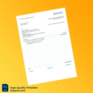 Indonesia PT Mata Indah Nusantara Invoice Template in Word and PDF formats Indonesia PT Mata Indah Nusantara Invoice Template in Word and PDF formats