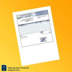 Indonesia PT OCEAN BENUR PERKASA Invoice Template in Word and PDF formats 4 page Indonesia PT OCEAN BENUR PERKASA Invoice Template in Word and PDF formats 4 page