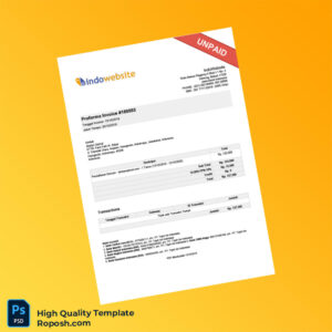 Indonesia PT Tujuh Ion Indonesia Proforma Invoice Template in Word and PDF formats