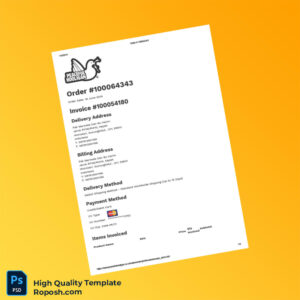 Indonesia Peaceful Hooligan Invoice Template in Word and PDF formats 2 page