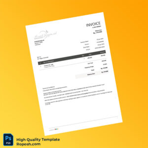 Indonesia PerakJogja ID Invoice Template in Word and PDF formats