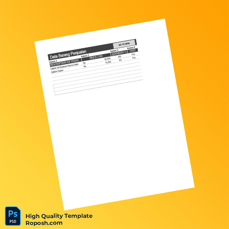 Indonesia Planet Sablon Invoice Template in Word and PDF formats 7 page Indonesia Planet Sablon Invoice Template in Word and PDF formats 7 page