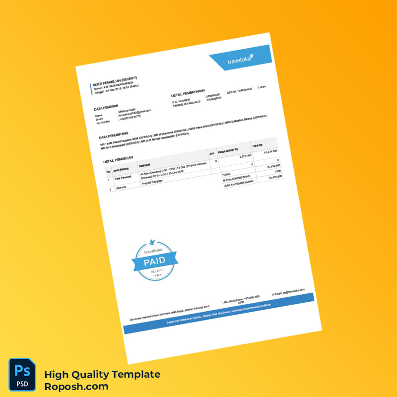 Indonesia RSUD Kota Serang Invoice Template in Word and PDF formats 3 page Indonesia RSUD Kota Serang Invoice Template in Word and PDF formats 3 page