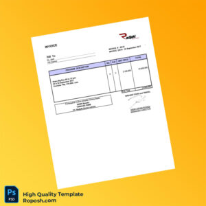 Indonesia Radjaki Tour and Travel Invoice Template in Word and PDF formats