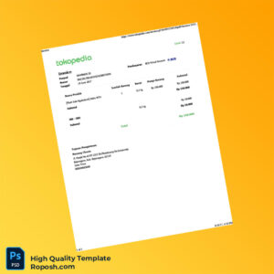 Indonesia SHOPBACK ID Invoice Template in Word and PDF formats