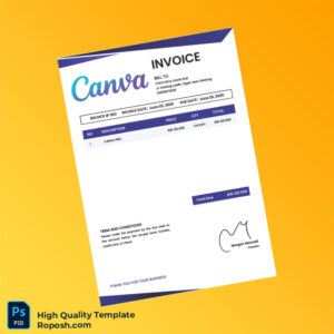 Indonesia STIKES Bina Usada Bali Invoice Template in Word and PDF formats 3 page