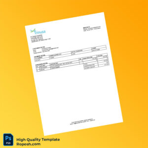 Indonesia Traveloka Invoice Template in Word and PDF formats