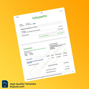 Indonesia Two Online Invoice Template in Word and PDF formats 2 page