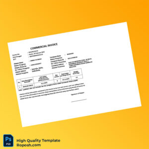 Indonesia Ummu Fatimah Commercial Invoice Template in Word and PDF formats 3 page