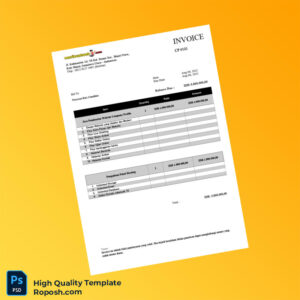 Indonesia Yayasan Reis Cendikia Invoice Template in Word and PDF formats