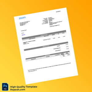 Indonesia Zoom Video Communications Invoice Template in Word and PDF formats 4 page